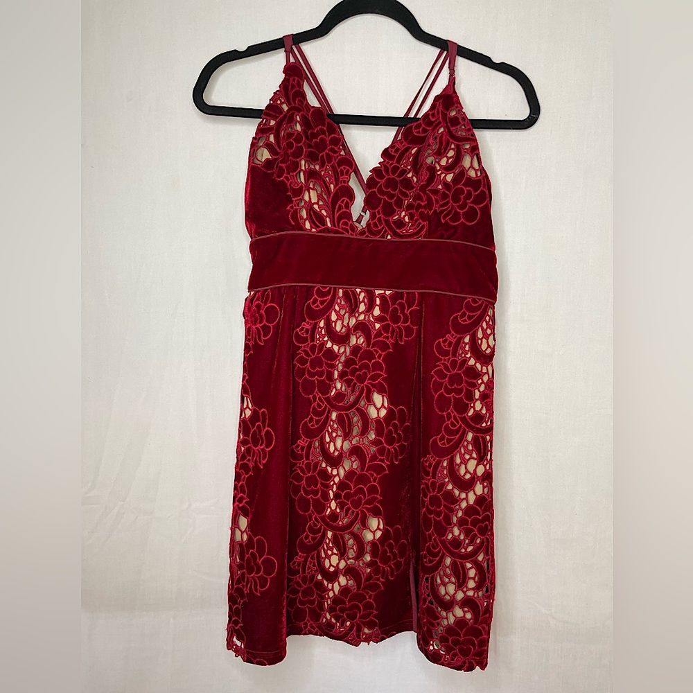 Free People NWT Velvet Dress Size L